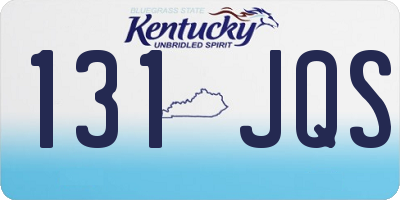 KY license plate 131JQS