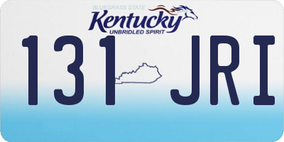 KY license plate 131JRI