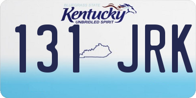 KY license plate 131JRK
