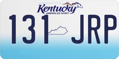 KY license plate 131JRP