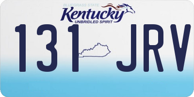 KY license plate 131JRV