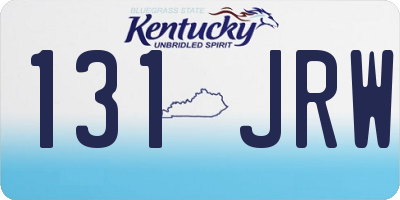 KY license plate 131JRW