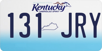 KY license plate 131JRY