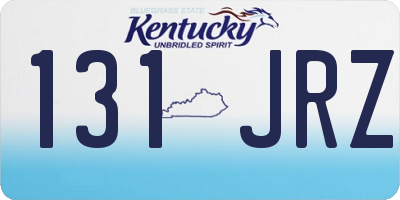 KY license plate 131JRZ