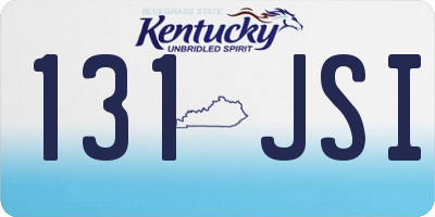KY license plate 131JSI