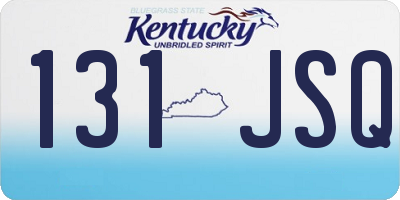 KY license plate 131JSQ