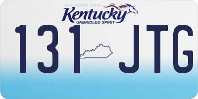 KY license plate 131JTG
