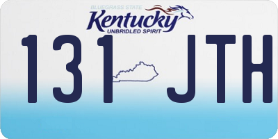 KY license plate 131JTH