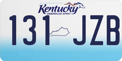 KY license plate 131JZB