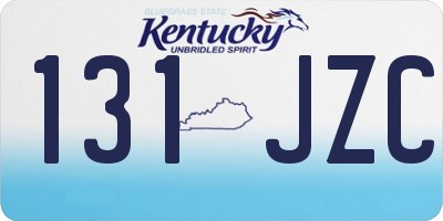 KY license plate 131JZC