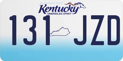 KY license plate 131JZD