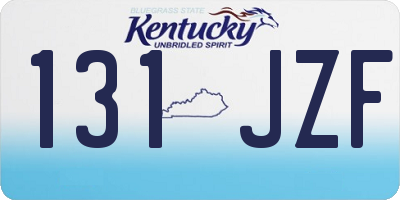 KY license plate 131JZF