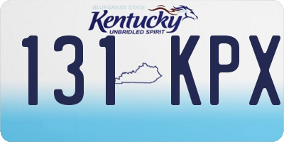 KY license plate 131KPX