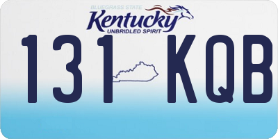 KY license plate 131KQB