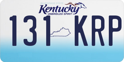 KY license plate 131KRP