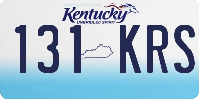 KY license plate 131KRS