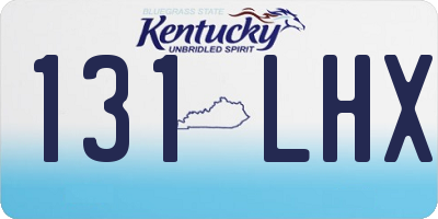 KY license plate 131LHX