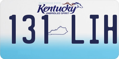 KY license plate 131LIH