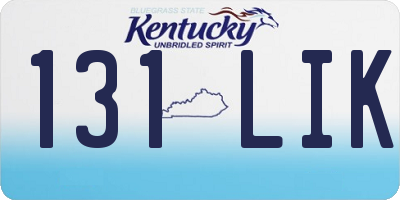 KY license plate 131LIK