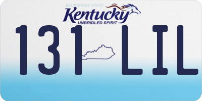 KY license plate 131LIL