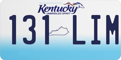 KY license plate 131LIM