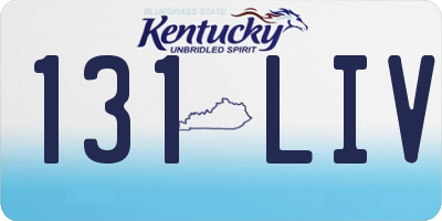 KY license plate 131LIV