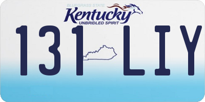 KY license plate 131LIY