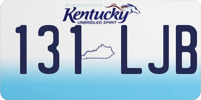 KY license plate 131LJB