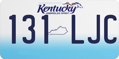 KY license plate 131LJC