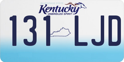 KY license plate 131LJD