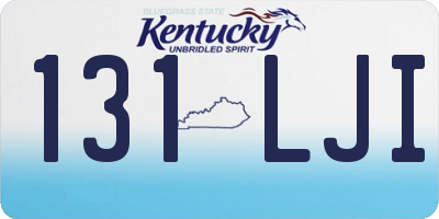 KY license plate 131LJI