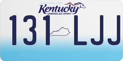 KY license plate 131LJJ