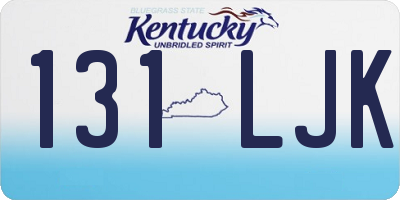 KY license plate 131LJK