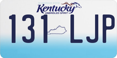 KY license plate 131LJP