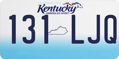 KY license plate 131LJQ