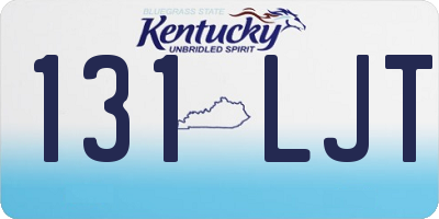 KY license plate 131LJT