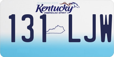 KY license plate 131LJW