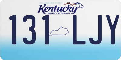 KY license plate 131LJY