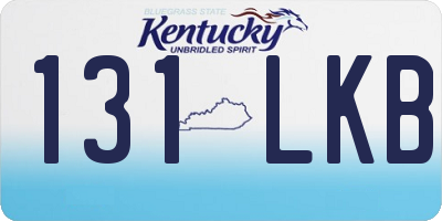 KY license plate 131LKB