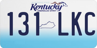 KY license plate 131LKC