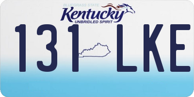KY license plate 131LKE