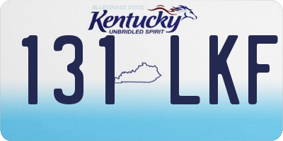 KY license plate 131LKF