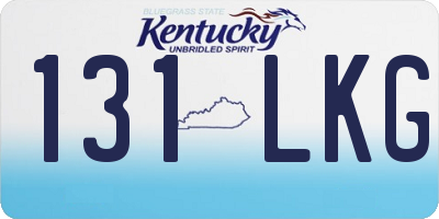 KY license plate 131LKG