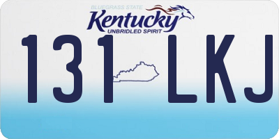 KY license plate 131LKJ