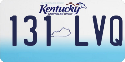 KY license plate 131LVQ