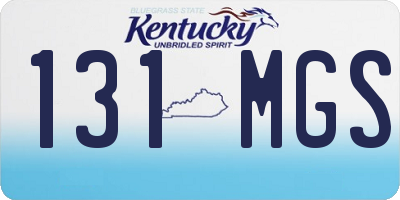 KY license plate 131MGS