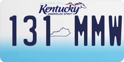 KY license plate 131MMW