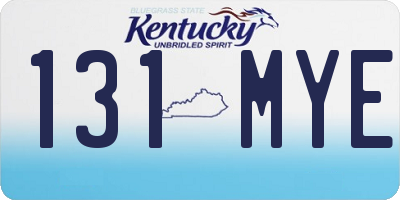 KY license plate 131MYE
