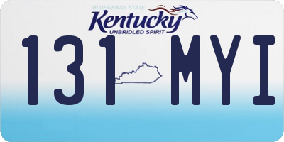 KY license plate 131MYI