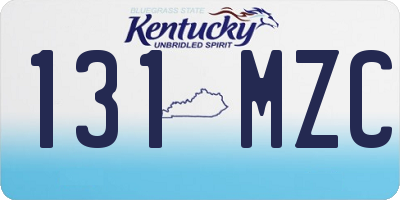 KY license plate 131MZC